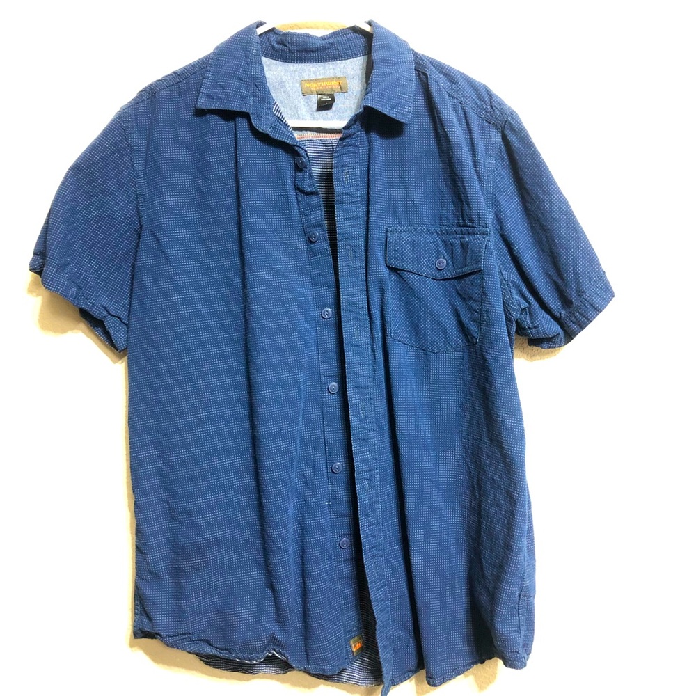 Large button up polo